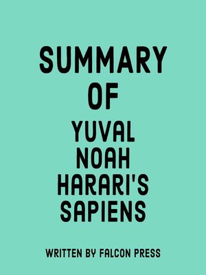 cover image of Summary of Yuval Noah Harari's Sapiens